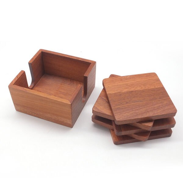 Kitchen Wooden Heat Insulation Coaster Non-slip - Image 5