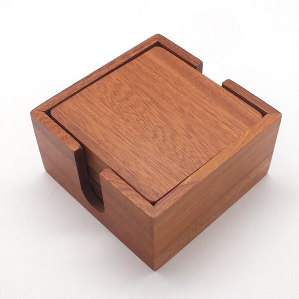 Kitchen Wooden Heat Insulation Coaster Non-slip - Image 4