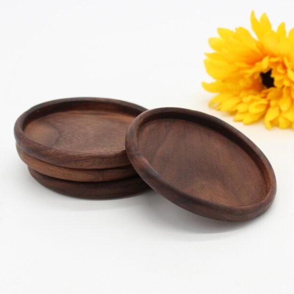 Wooden Coaster Creative Japanese Tea Ceremony Tea Cup Holder - Image 2
