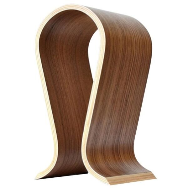 Curved wooden headphone rack - Image 3