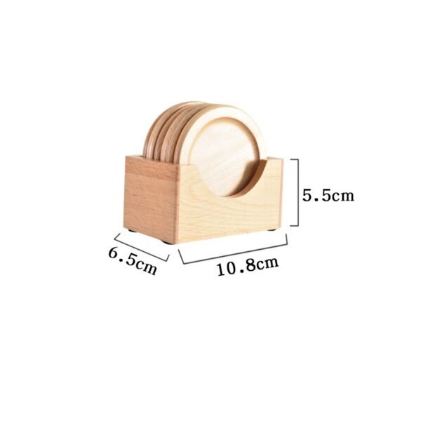 Japanese Walnut Wooden Kung Fu Tea Set Coaster - Image 9