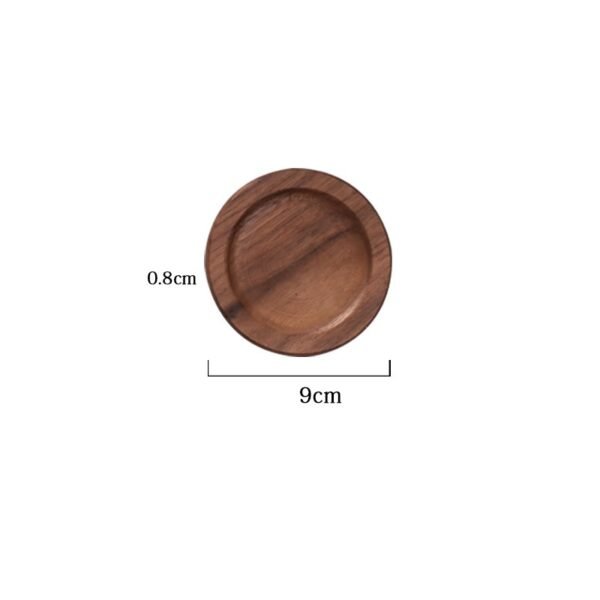Japanese Walnut Wooden Kung Fu Tea Set Coaster - Image 3