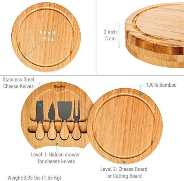 Bamboo Cheese Board - Image 5