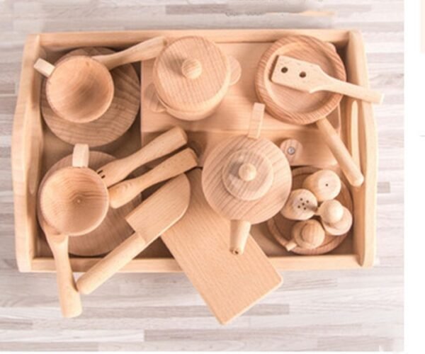 Wooden children's kitchen toys - Image 2