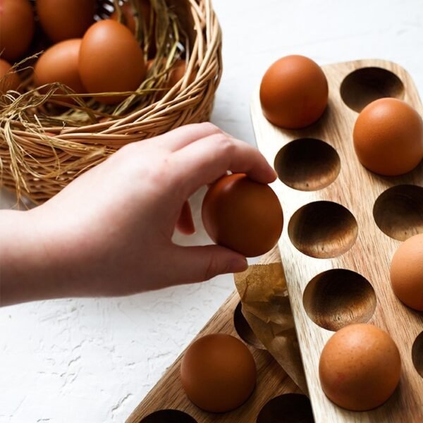 Commercial Desktop Wooden Fender Bracket Shatterproof Egg Tray