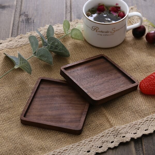 Wooden Coaster Creative Japanese Tea Ceremony Tea Cup Holder - Image 3