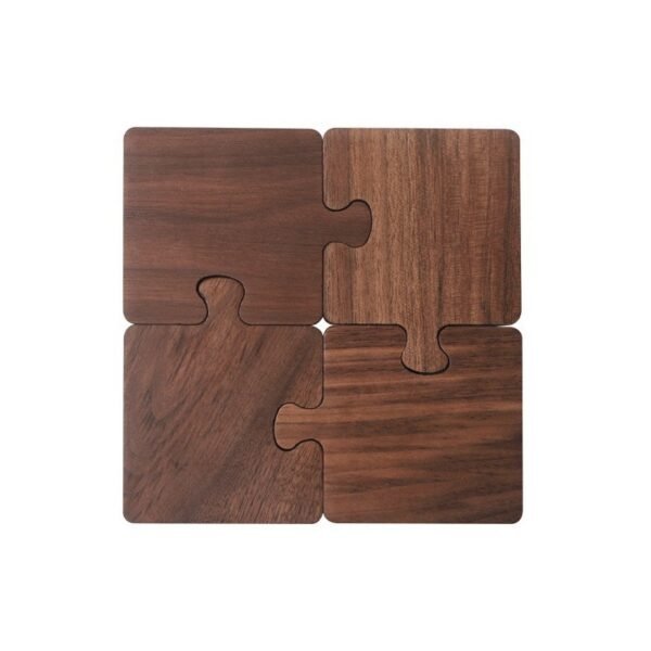 Walnut Coaster Solid Wood Log Teacup - Image 4
