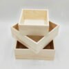 Wooden clamshell gift box Wooden packing box Rectangular tool wooden box - Image 3