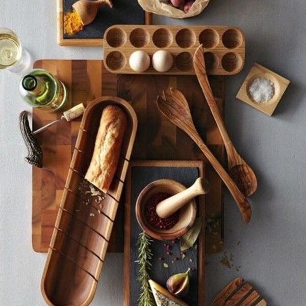 Commercial Desktop Wooden Fender Bracket Shatterproof Egg Tray - Image 2