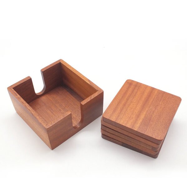 Kitchen Wooden Heat Insulation Coaster Non-slip - Image 2