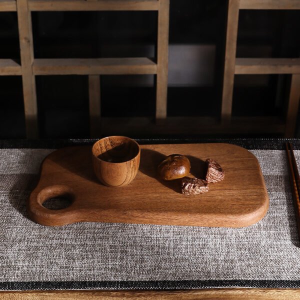 Chopping Board Ebony Solid Wood Cutting Board Kitchen Household Cutting Board - Image 5