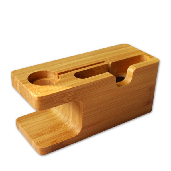 Watch bamboo stand smart phone stand lazy phone stand - Image 4