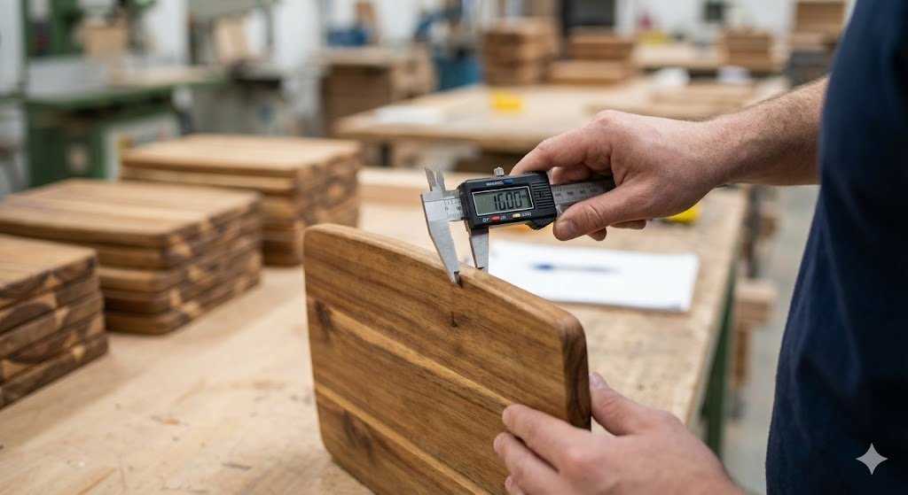 Quality control inspection for woodenware sourcing in China