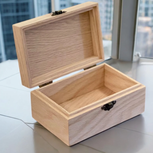 wooden keepsake box