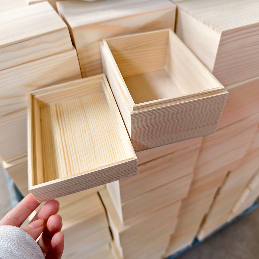 pine wood stoarge box