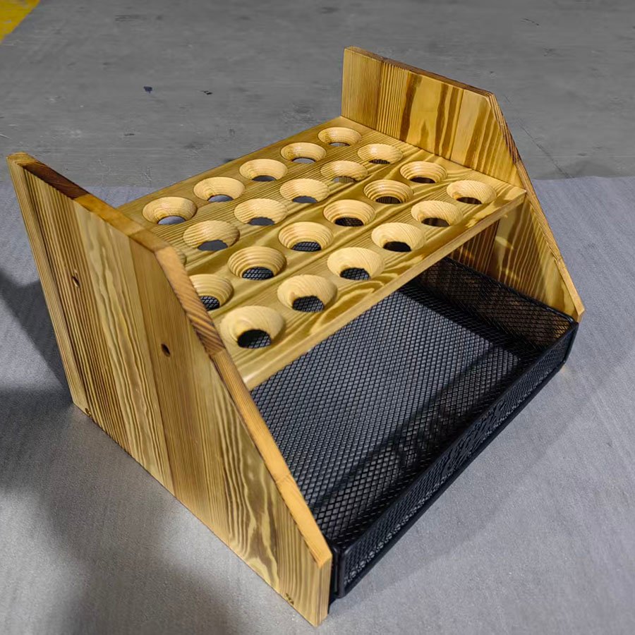 wood egg tray