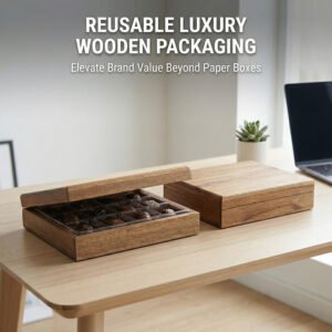 wooden chocolate boxes