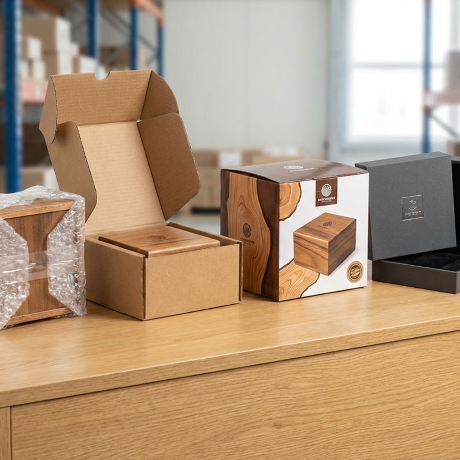 different packaging for wooden