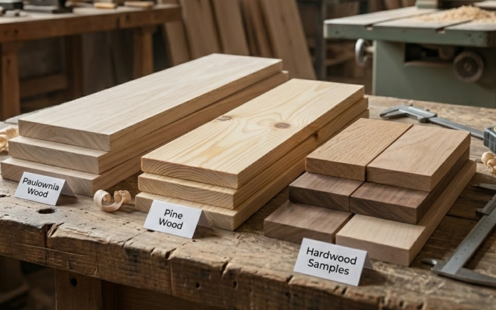 material comparison for customized wooden gift box production