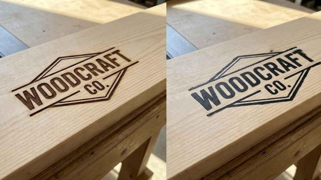 Comparison of Laser Engraving vs Silk Screen Printing for custom wooden boxes.