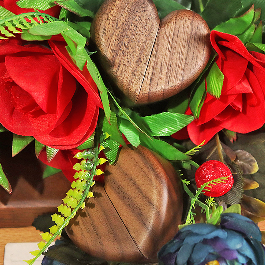 Walnut Wooden Ring Box Wholesale | Custom Jewelry Packaging Factory 5 wedding ring box supplier