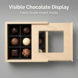 sliding lid wooden chocolate box manufacturer