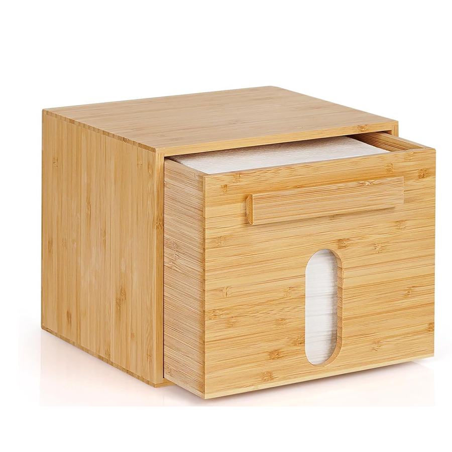 bamboo tissue box cover