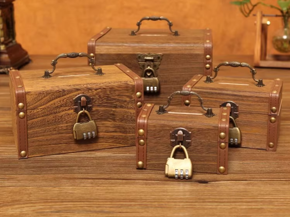 Elementor #6120 8 Lock or Clasp Wooden Boxes