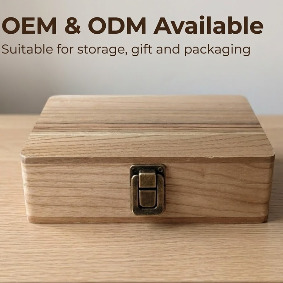 Custom Wooden Organizer Box with Divider Tray 2 Custom Wooden Organizer Box with Divider Tray