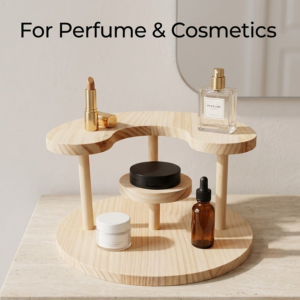 Home 27 Custom Two-Tier Wooden Perfume Display Stand