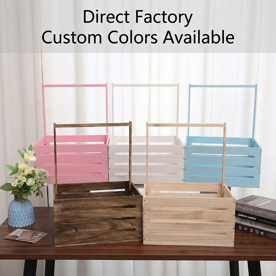 wooden shower crate 2