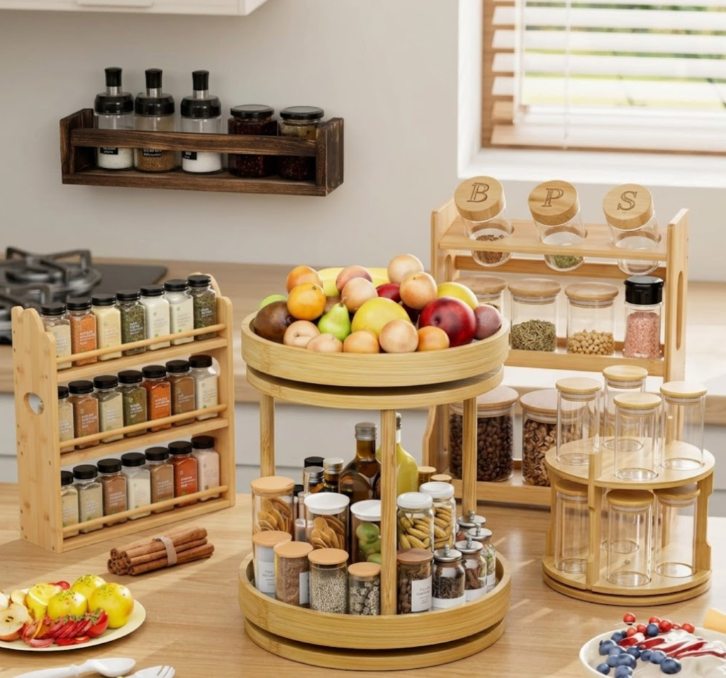 custom wooden spice rack