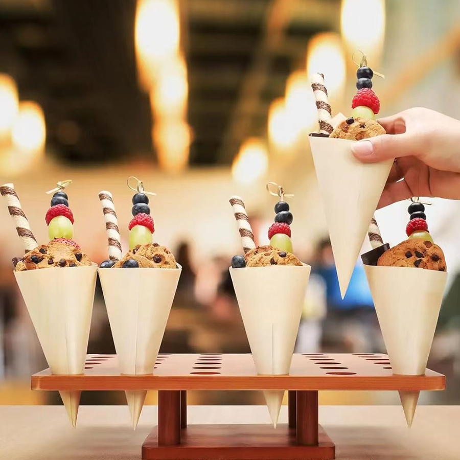 appetizer cone display stand set 5