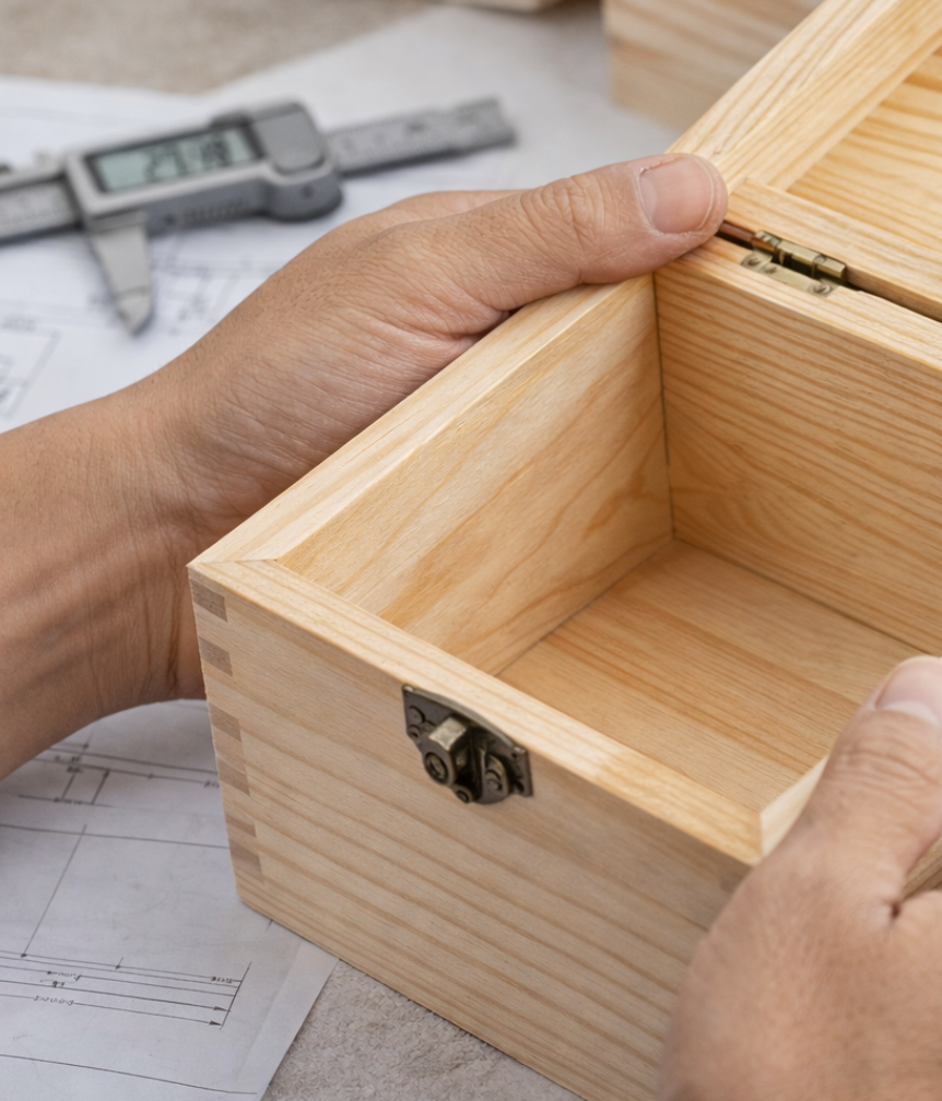 pine wood box