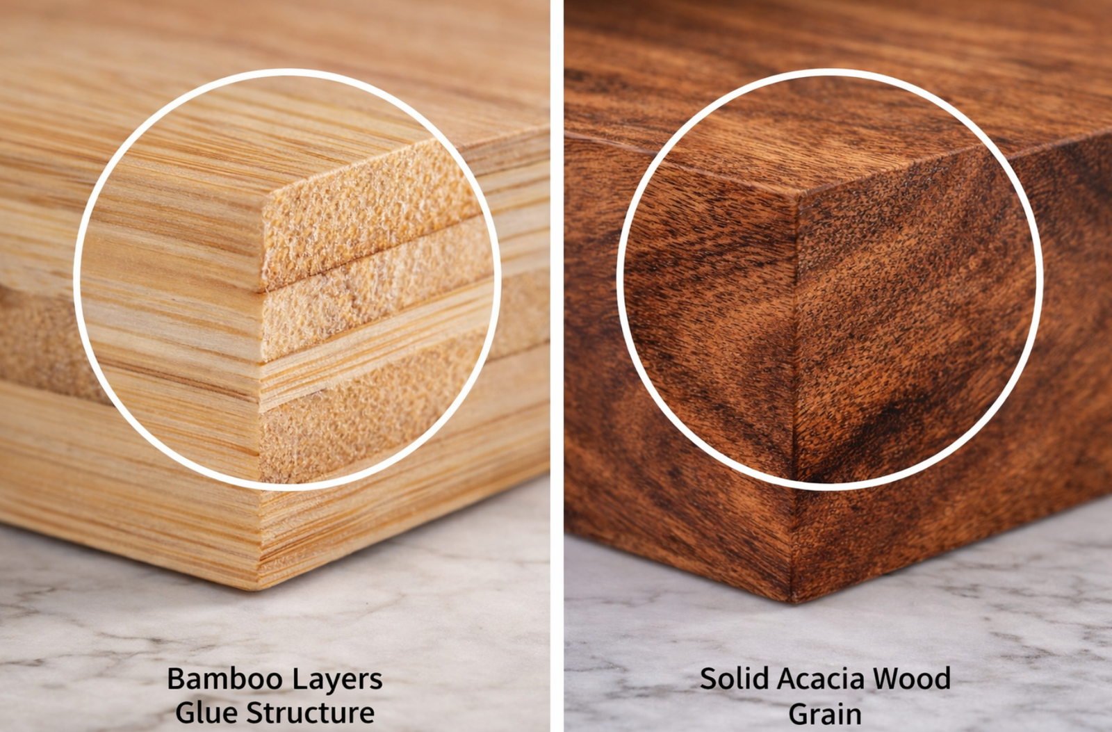 Acacia vs Bamboo Organizer