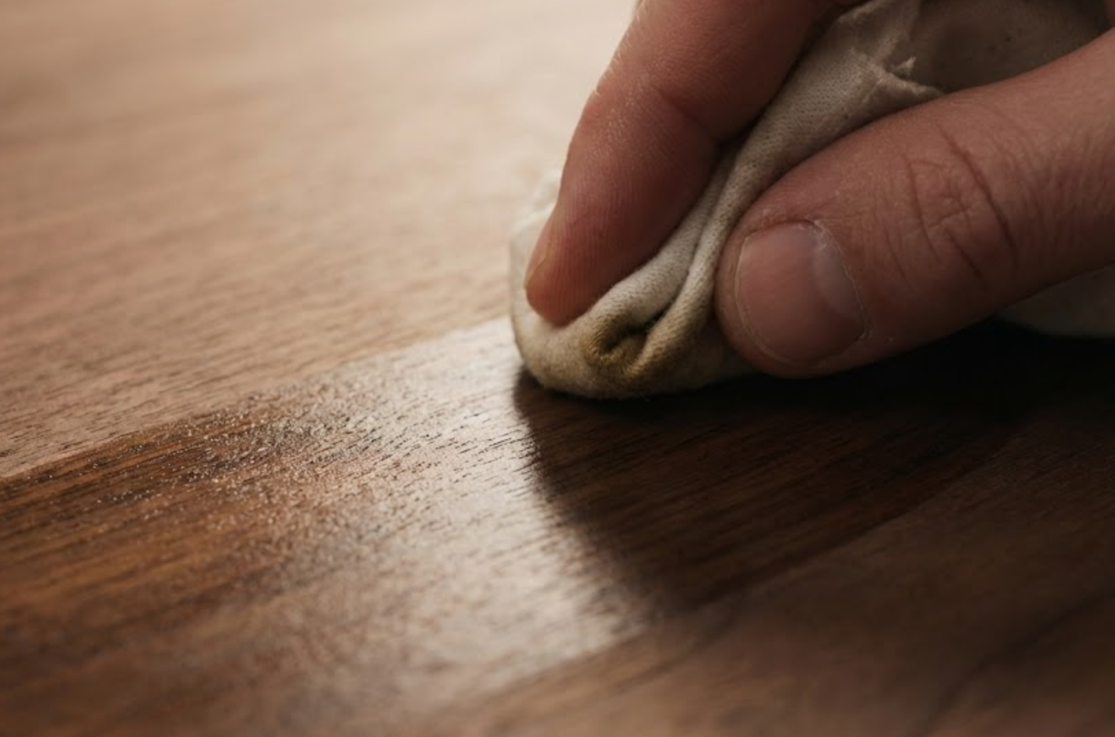 wood with oil