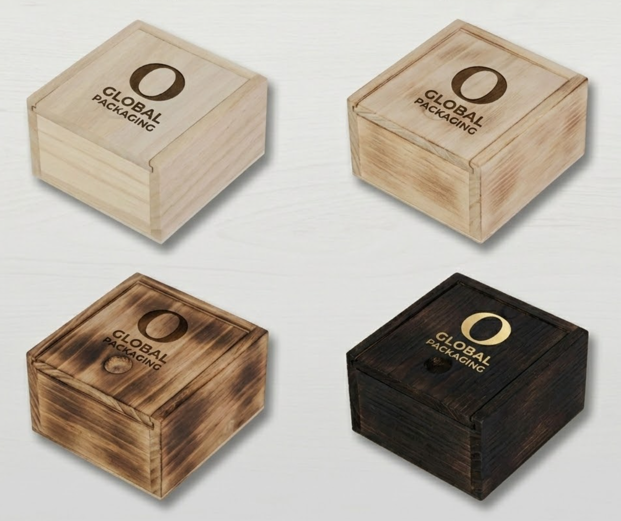 finish options for customized wooden gift box