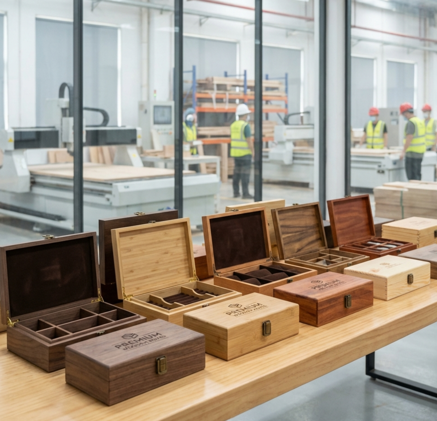 custom wooden gift packaging